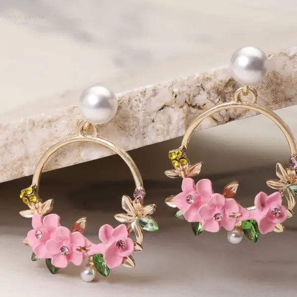 Blossom Pearl Pink Earrings