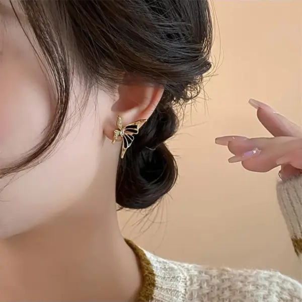 Midnight Butterfly Studs