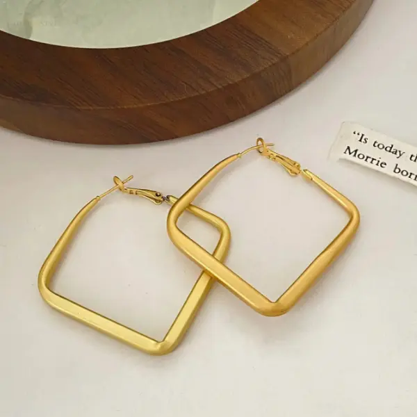 Oversized Square Hoop