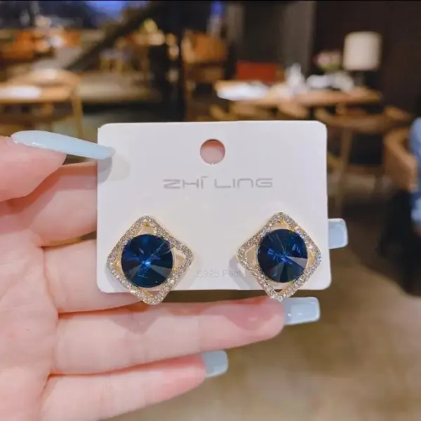 Royal Prism Studs-blue