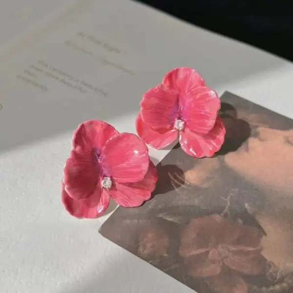 Rose Petal Glow Studs