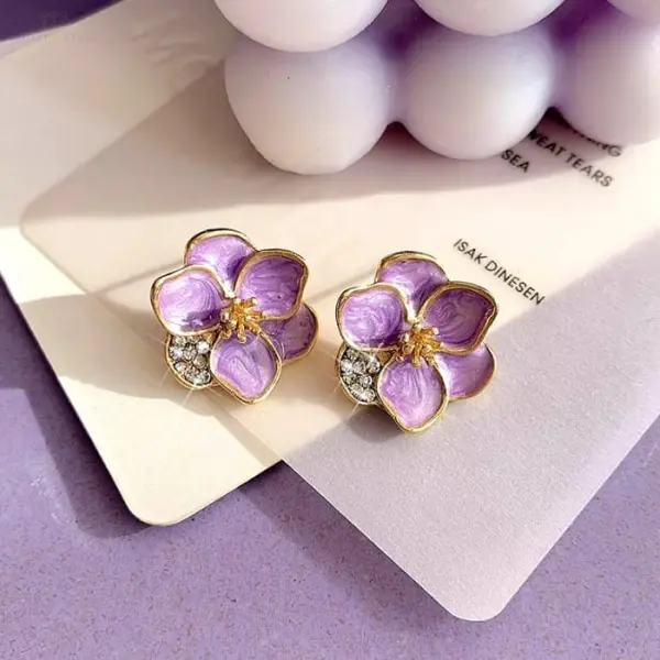 Lavender Bloom Earrings
