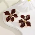 Midnight Bloom Studs-brown Thumbnail Image 1
