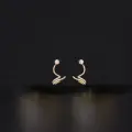 Twilight Spiral Pearl Ear Cuffs Thumbnail Image 1