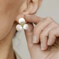 White Blossom Elegance Earrings Thumbnail Image 1