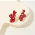 Enamel Leaf Studs Thumbnail Image 1