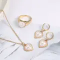 Gold And Pearl Heart Jewelry Set Thumbnail Image 1